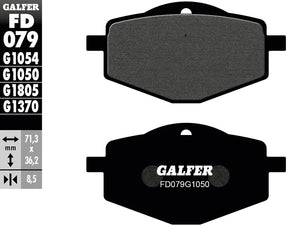 Klocki hamulcowe Galfer fd079 Klocki hamulcowe fd079 g1050 oragnic
