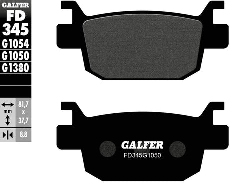 Klocki hamulcowe Galfer FD345 Klocki hamulcowe FD345 G1054 w standardzie organicznym