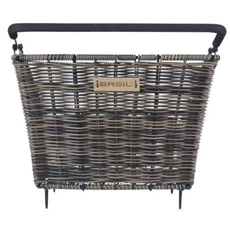 Basil Kosz rowerowy cento rattan look multi system 41 x 25 x 12 cm - brązowy