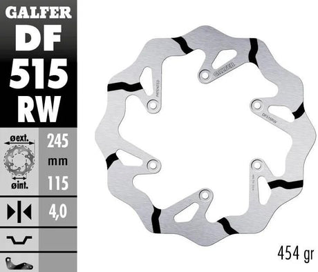 Tarcza hamulcowa Galfer df515 wave rotor df515 rw offroad sztywna gr.