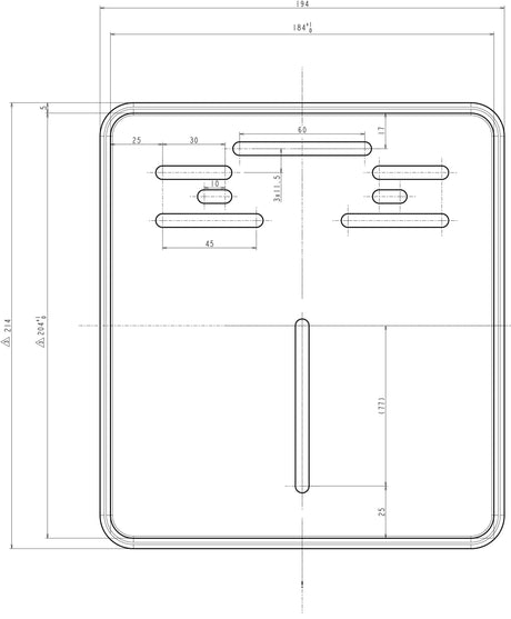 Wzmocnienie Daytona tablicy rejestracyjnej o numerze 18x20cm alu sw