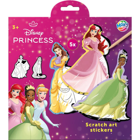 Naklejki z rysunkami Moxy Disney Princess 5 sztuk długopisów