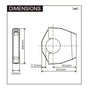 Daytona Gniazdo USB typu slim-mount typu slim-mount typu A SW 12W