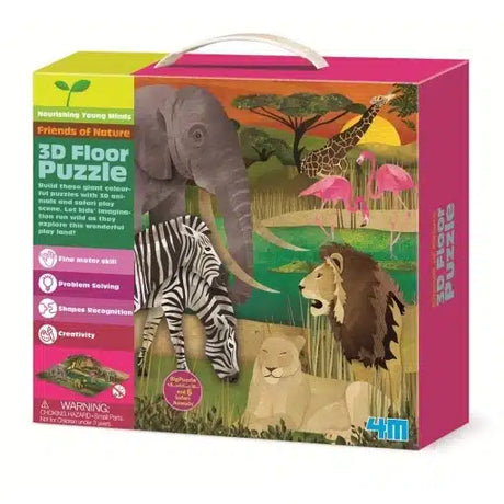 Zestawy do myślenia o zaporze, puzzle podłogowe 3D safari