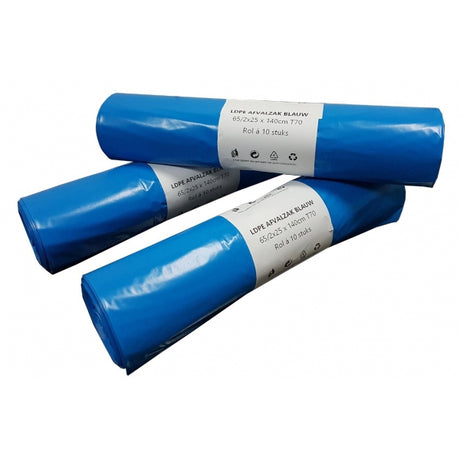 Produkty worki kontenerowe ldpe 65 25 x 140cm t 70 niebieski 240ltr