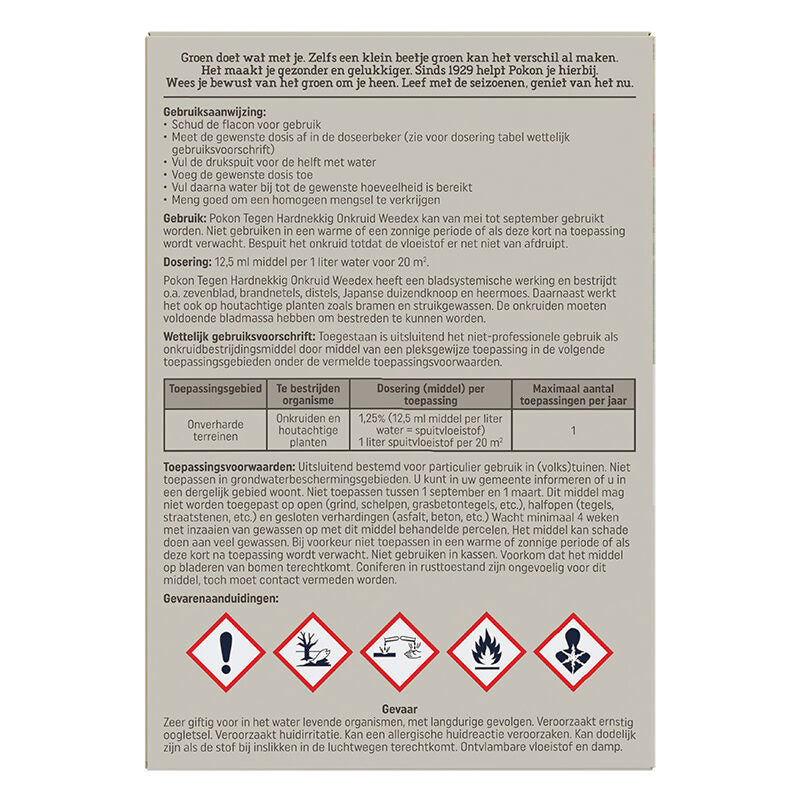 Produkty Pokon na uporczywe chwasty, koncentrat weedex 100ml