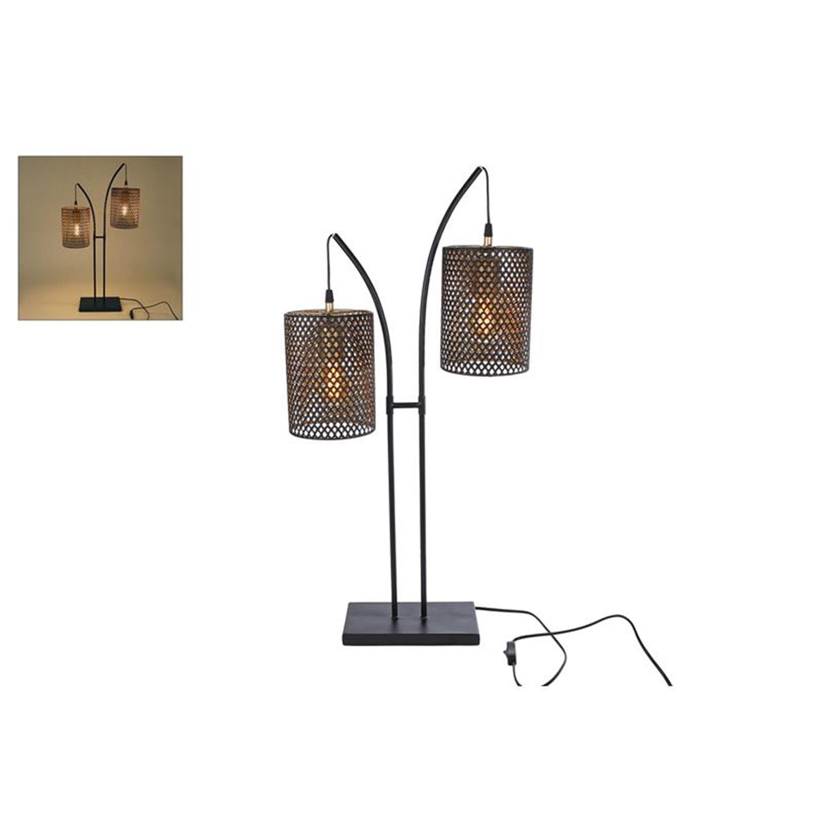 Lampa stojąca Cosydecor Joop czarna 20x53x76cm