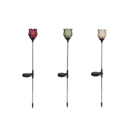 Solarna lampa ogrodowa LED tulipanowa szklana 9x9x79cm