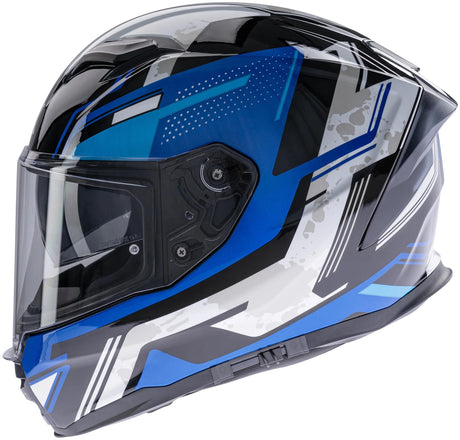 Kask pełnotwarzowy Spec-x sx-82.03 r1 stinger kask sx-82.03 r1 bl czarny biały l pin odczyt