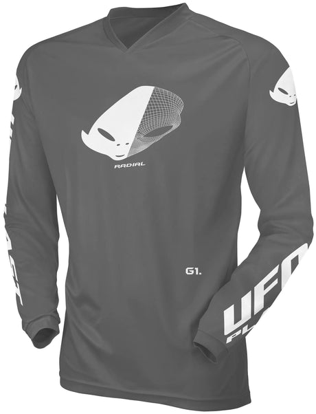 Ufo plastik jersey mx radialna koszulka dziecięca ufo rad szara gr. xs