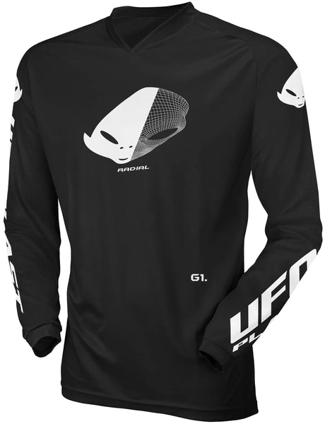 Ufo plastik jersey mx radialna koszulka dziecięca ufo rad czarna gr. s