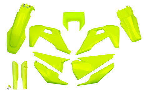 Zestaw plastikowych elementów wykończeniowych Ufo UFO Husqvarna żółty