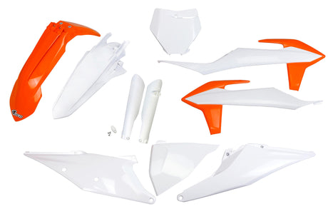Zestaw wykończeniowy UFO Plast Verkleidungssatz UFO KTM OEM Pomarańczowo-biały