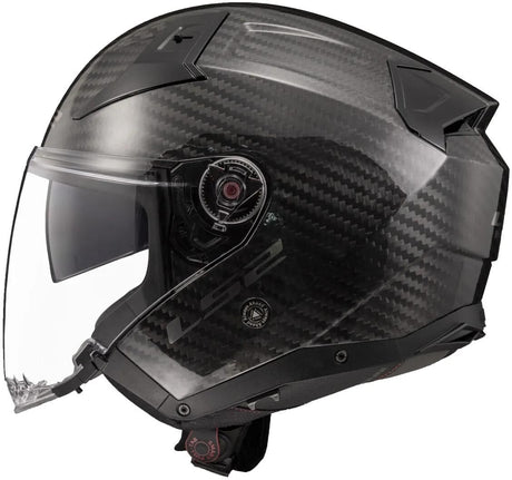 Kask Ls2 jet of603 infinity ii carbon solid kask infinity ii carbon black gr. s