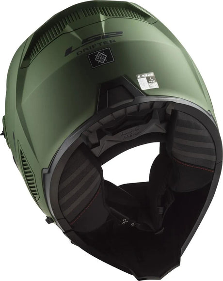 Kask modułowy Ls2 of606 drifter solidny kask drifter zielony matowy gr. xs