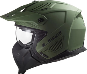 Kask modułowy Ls2 of606 drifter solidny kask drifter zielony matowy gr. XXL