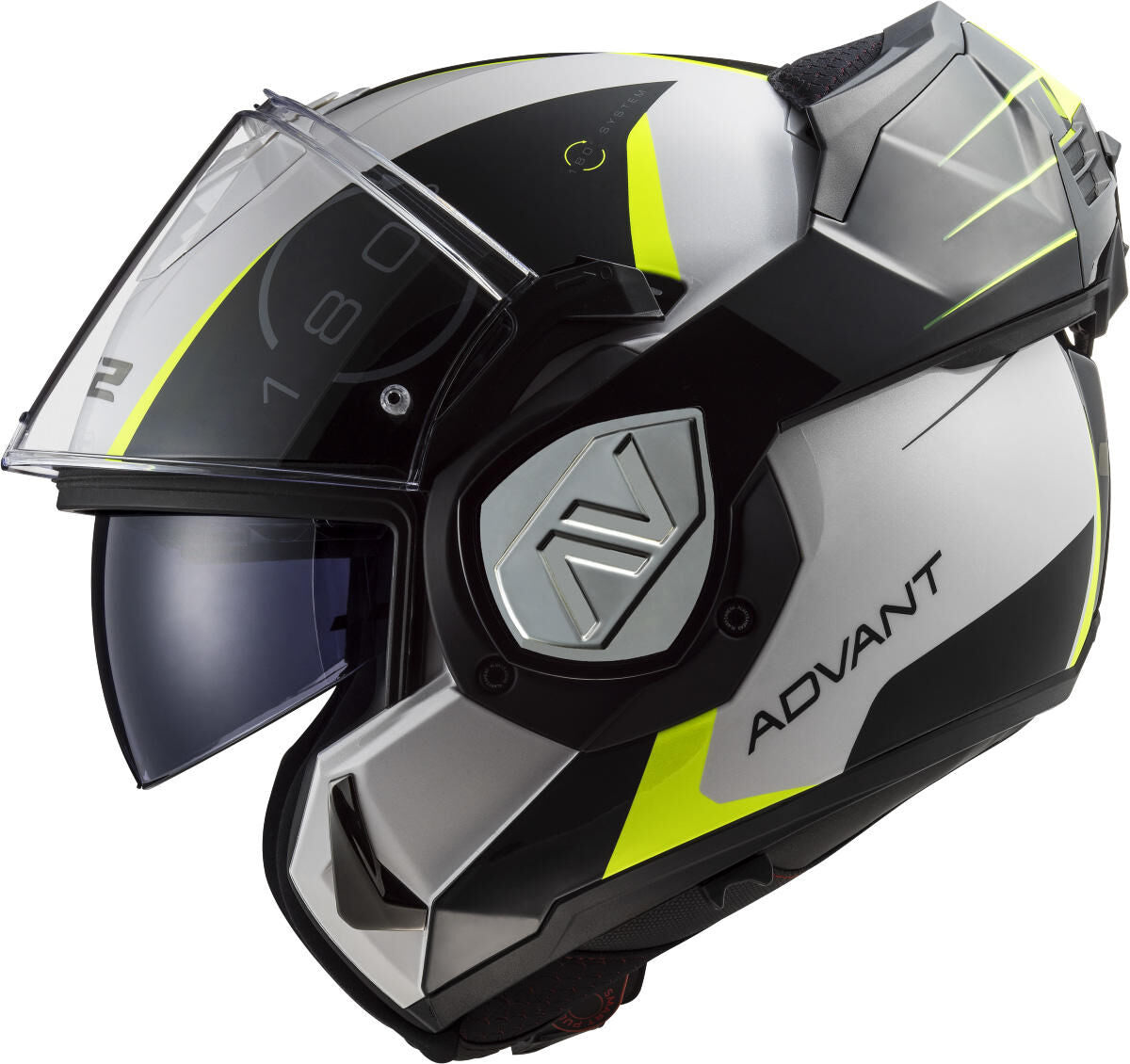 Kask Ls2 z klapką ff906 advant codex kask ff906 adv. codex xxl biały bl żółty.