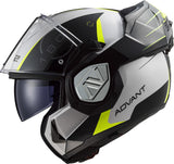 Kask Ls2 z klapką ff906 advant codex kask ff906 adv. codex xxl biały bl żółty.