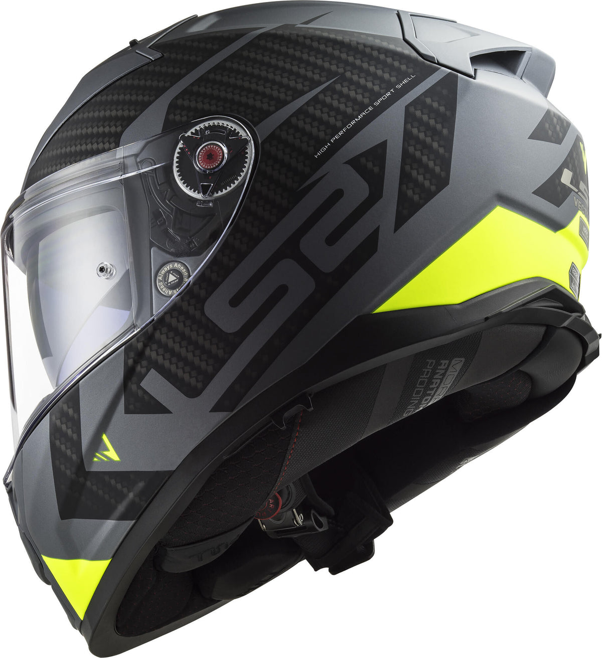 Kask integralny Ls2 ff811 Vector II Splitter kask ff811 vect. ii sp. XXL cyc. żółty