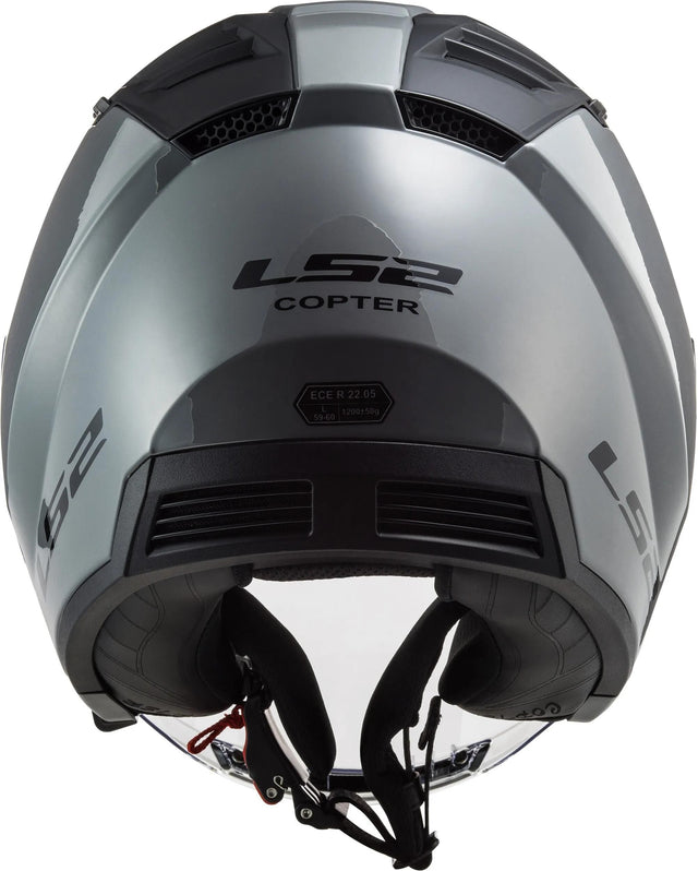Kask Ls2 jet of600 copter ii solidny hełm copter ii soli nardo szary gr. l