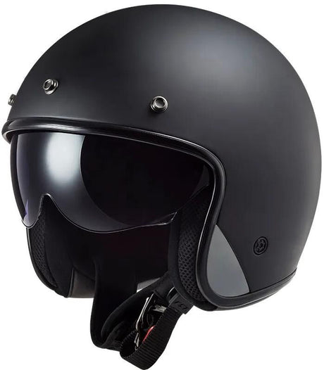 Kask Ls2 jet of601 bob ii solidny kask of601 bob ii czarny mat gr. s
