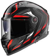 Kask integralny Ls2 ff811 wektor ii kask alizer ff811 wektor i alizer czarny czerwony gr. m