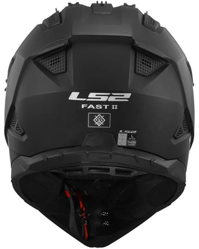 Kask motocrossowy Ls2 mx708 fast ii solidny kask mx708 fast ii solid matt black gr. l