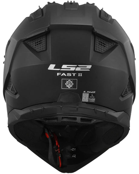 Kask motocrossowy Ls2 mx708 fast ii solidny kask mx708 fast ii solid matt black gr. l