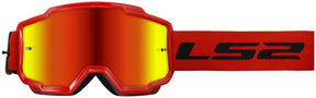 Gogle motocrossowe Ls2, ładowarka, okulary, ładowarka, czerwone