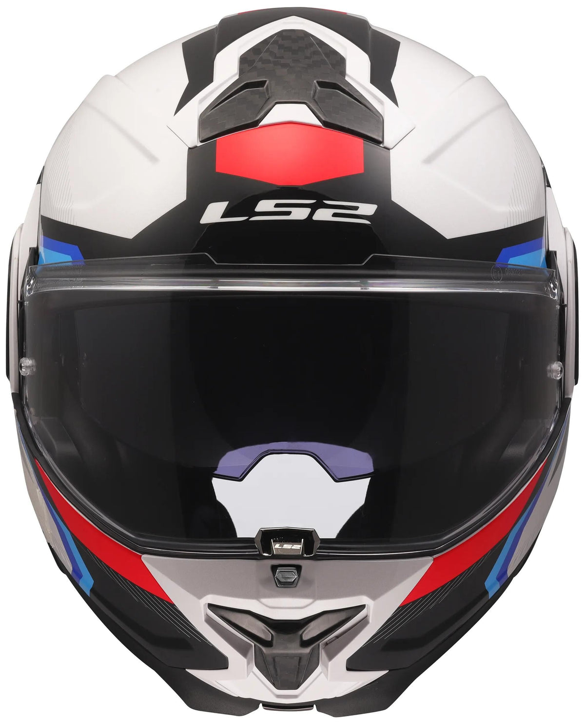 Kask Ls2 klaphelm ff910 advant ii triple ff910 advant ii triple s biały niebieski czerwony