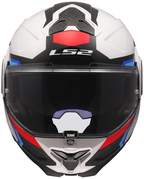 Kask Ls2 klaphelm ff910 advant ii triple ff910 advant ii triple s biały niebieski czerwony