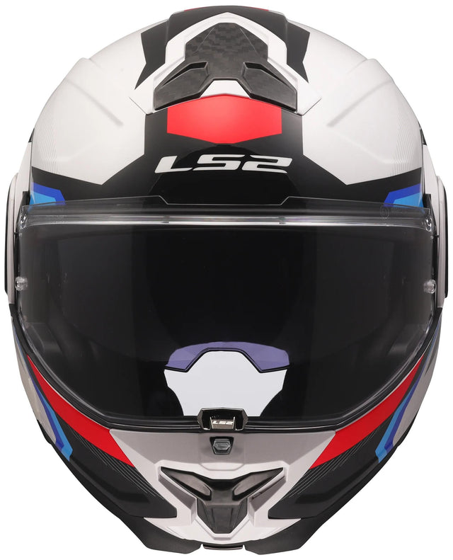 Kask Ls2 klaphelm ff910 advant ii triple ff910 advant ii triple s biały niebieski czerwony