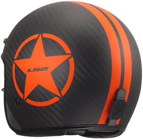 Kask Ls2 jet of601 bob ii carbon star kask of601 bob ii carbon star pomarańczowy gr.xxl
