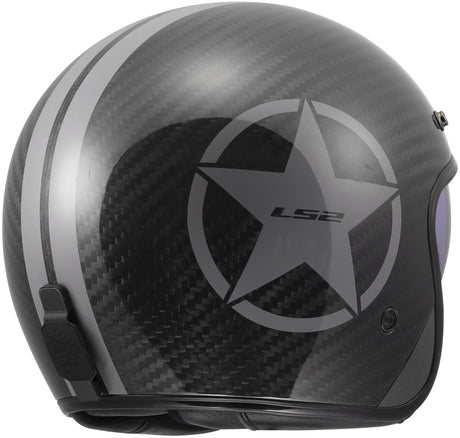 Kask Ls2 jet of601 bob ii carbon star kask of601 bob ii carbon star szary gr. l