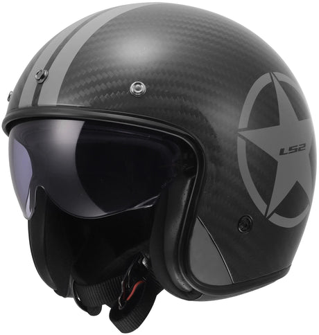 Kask Ls2 jet of601 bob ii carbon star kask of601 bob ii carbon star szary gr. XXL