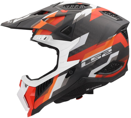 Kask motocrossowy Ls2 mx703 x-force phantom kask mx703 x-force phantom matowy lub czerwony l