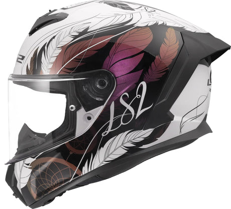Kask integralny Ls2 ff820 Rapid iii kaski boho ff820 Rapid i boho biały sw różowy gr. s