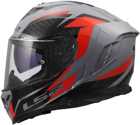 Kask integralny Ls2 ff818 Storm iii kask na dynamo ff818 Storm ii na dynamo szary czerwony gr. l
