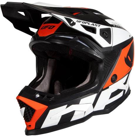 Kask motocrossowy Ufo plast echus kask echus m bl. pomarańczowy biały mat
