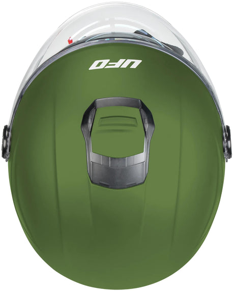 Ufo plast jet kask nixie kask ufo nixie jet matowy zielony gr. m