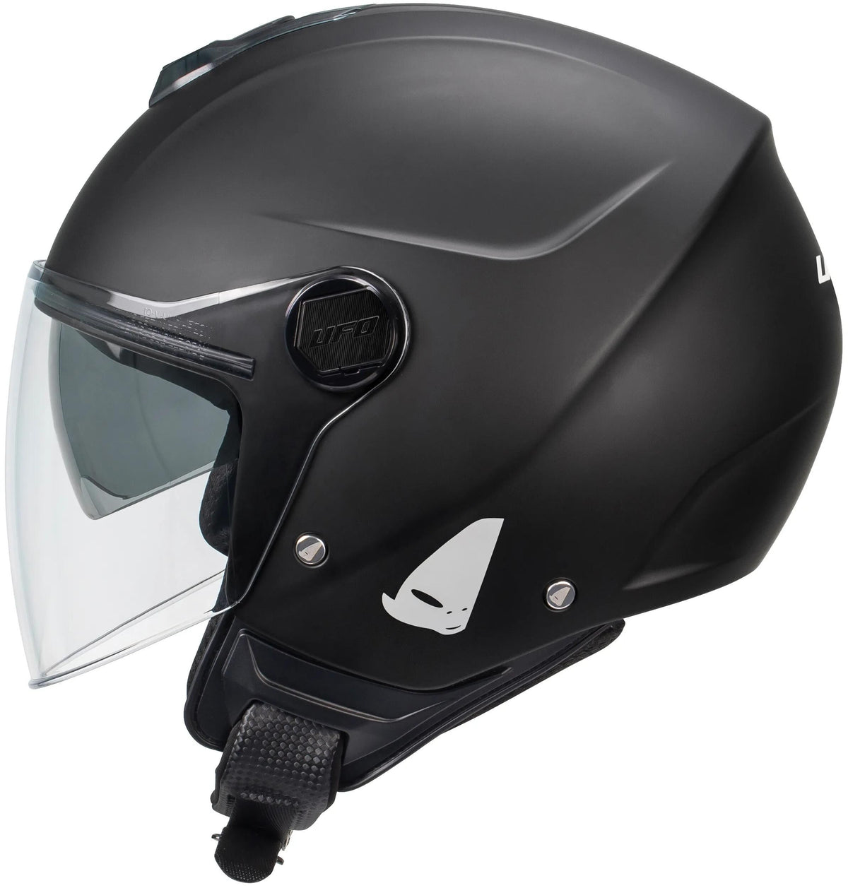 Kask Ufo Plast Jet Kask Nixie UFO Nixie Jet Czarny Matowy gr. s