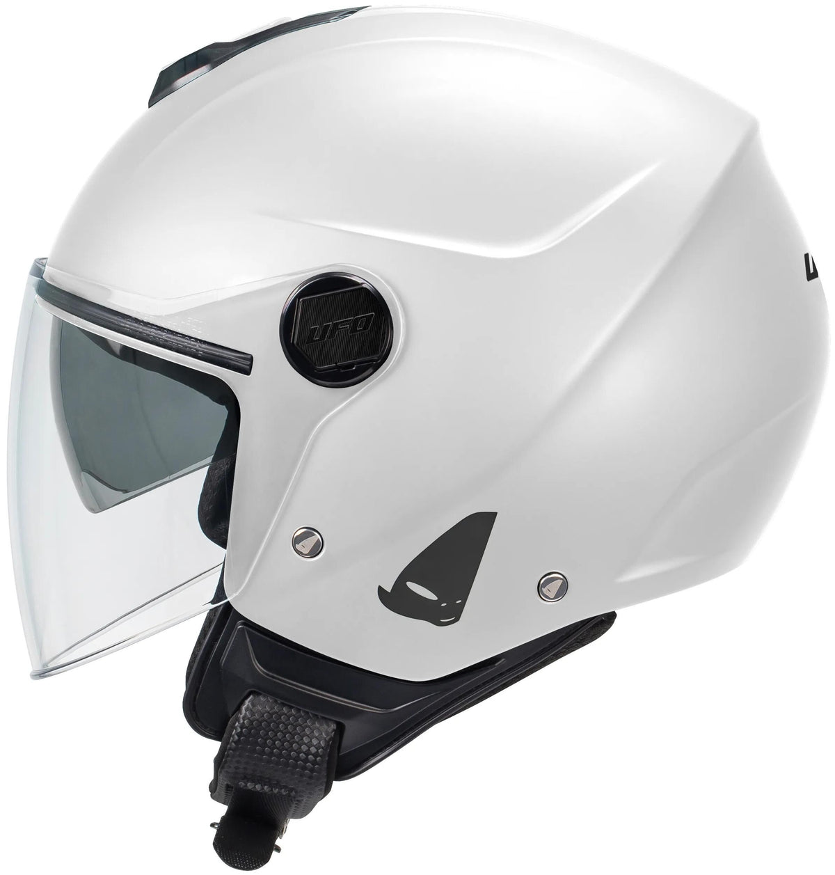 Ufo plastikowy kask jet kask nixie ufo nixie jet biały gr. l