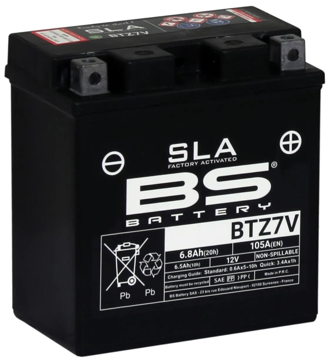 Bateria Bs bateria btz7v bateria btz7v bs sla