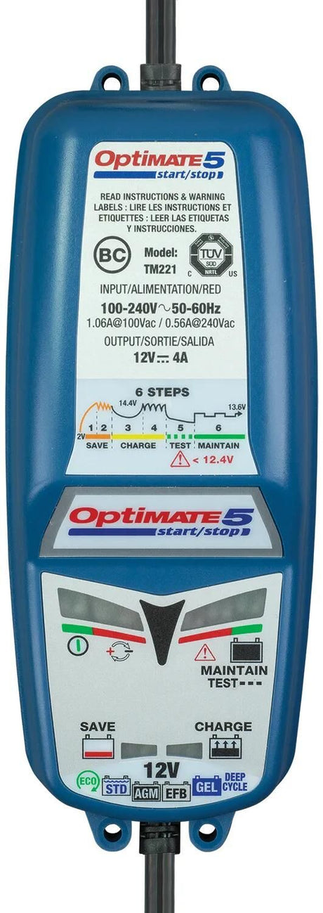 Ładowarka Tecmate Optimate 5 Start Stop Optimate 5 Ładowarka 4a