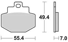 Klocki hamulcowe TRW MCB 727 Klocki hamulcowe Sinter MCB727SRM