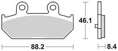 Klocki hamulcowe TRW MCB 751 Klocki hamulcowe Sinter MCB751SRM