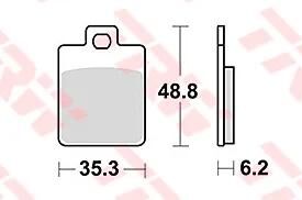 Klocki hamulcowe TRW MCB 827 Klocki hamulcowe Sinter MCB827SRM
