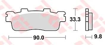 Klocki hamulcowe TRW MCB 830 organy hamulcowe. mcb 830