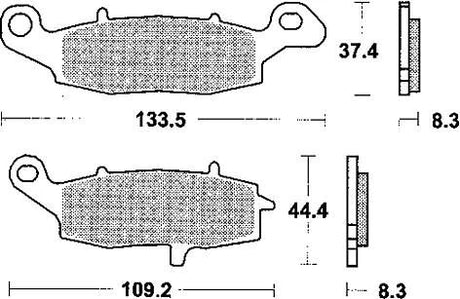 Klocki hamulcowe TRW MCB 682 organy hamulcowe. mcb 682