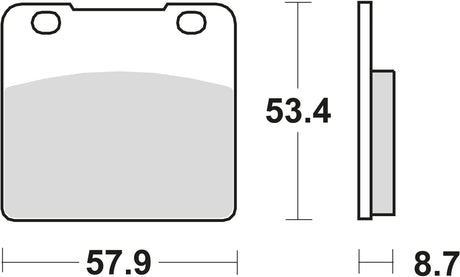 Klocki hamulcowe TRW MCB 542 organy hamulcowe. MCB 542
